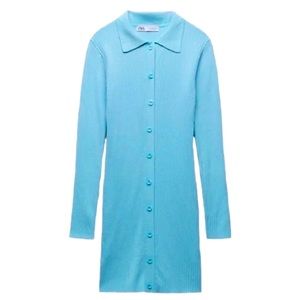 Zara | Polo Collar Knit Dress